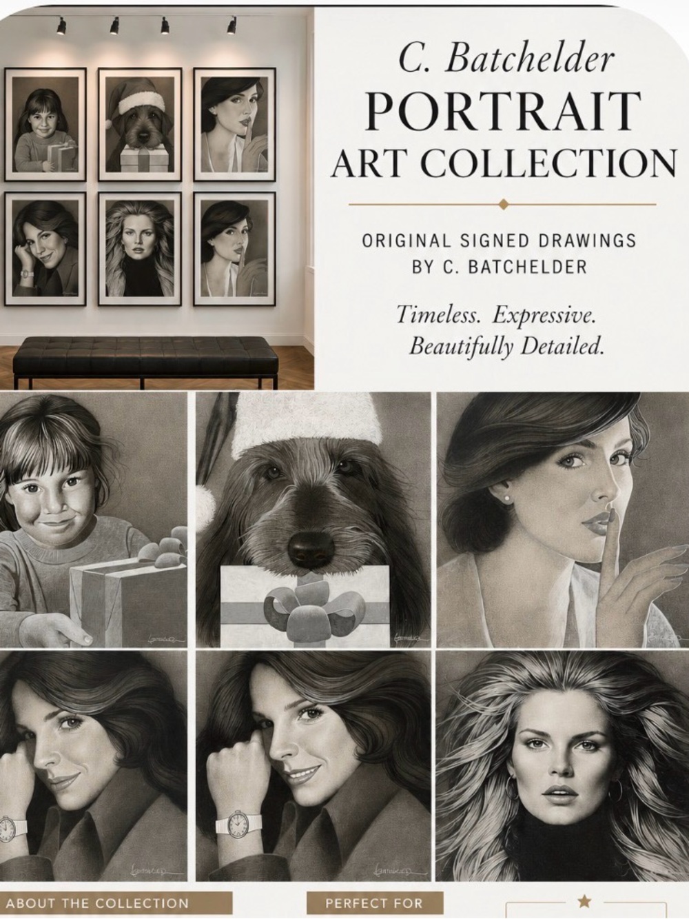 Portrait Art Collection - Black & White Portrait Prints